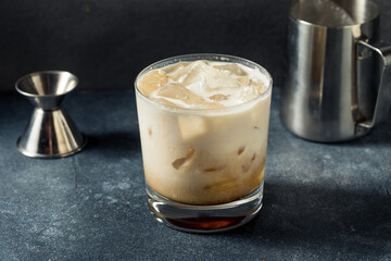 Refreshing Boozy White Russian Cocktail