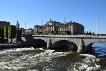 The Swedish parlament in Stockholm, Sweden
