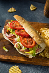 Homemade Cold Cut Italian Sub Sandwich