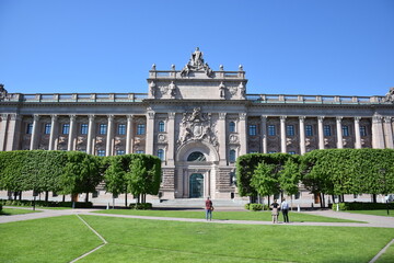 The Swedish parlament in Stockholm, Sweden
