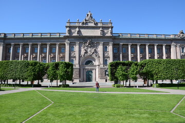 The Swedish parlament in Stockholm, Sweden
