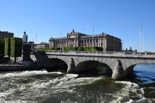 The Swedish parlament in Stockholm, Sweden
