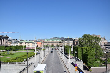 The Swedish riksdagen in Stockholm Sweden 