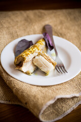 fish baked in the oven with spices, spices