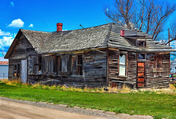 An abandoned house in Winnett Montana.
