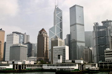 Naklejka premium view on Hong Kong - Central