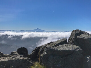 snow covered mountains
