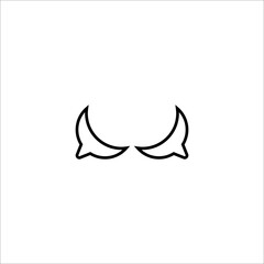 Breast line icon. Simple style woman breast cancer poster background symbol. Logo design element. T-shirt printing. Vector for sticker.