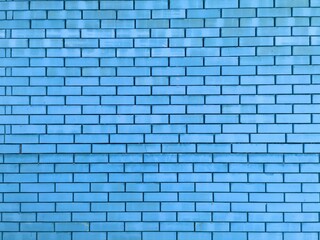 Fototapeta na wymiar blue brick wall