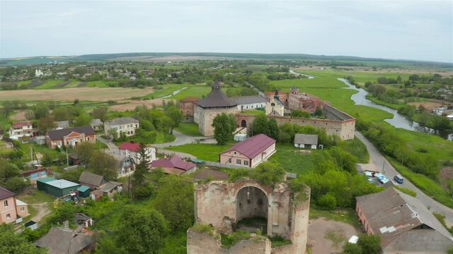 Aerial view of Medzhybizh Fortress, 
Khmelnytskyi Oblast,  Ukraine