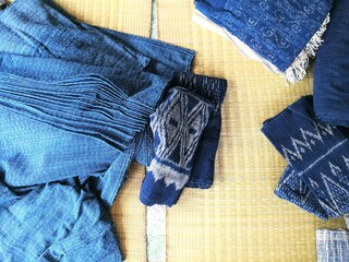 The natural indigo dyes of Thailand.