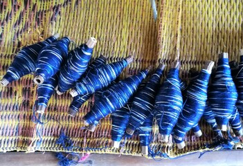 The natural indigo dyes of Thailand.