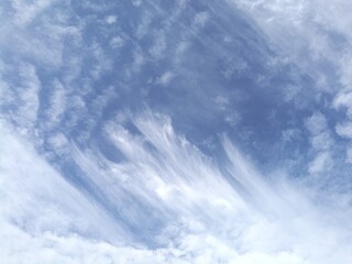 blue sky with clouds