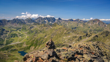 Views from the Tristaina summit  (Pyrenees, Andorra)