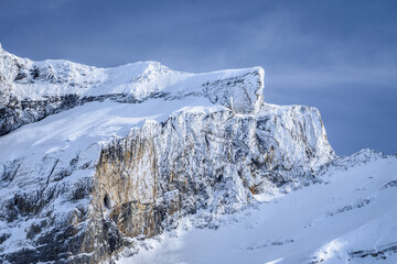Winter views of the Cirque de Gavarnie  (Midi-Pyrénées, Pyrenees, France)