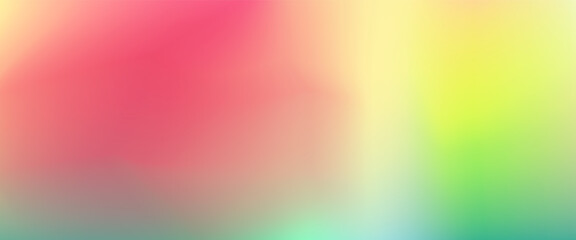 Large abstract banner in gradient shades of red yellow and green 