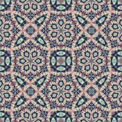 Geometric seamless pattern, ornament, abstract colorful background.