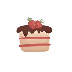 cake with strawberry