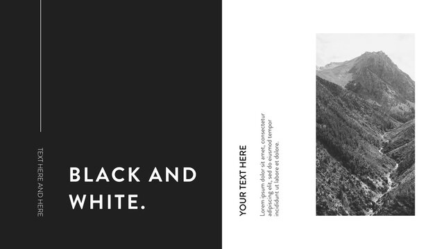 Black and White Slideshow