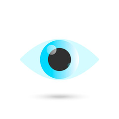 Blue Eye icon isolated on white background