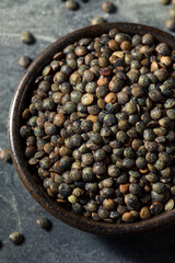 Raw Black Organic Lentils