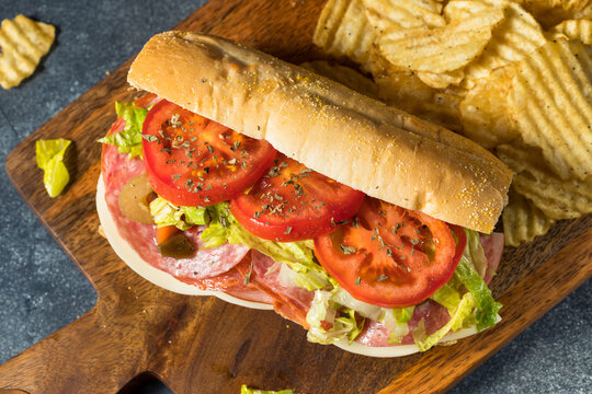 Homemade Cold Cut Italian Sub Sandwich