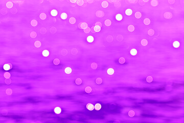 Heart on purple background