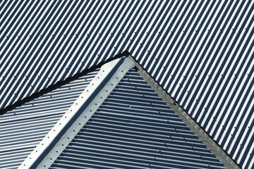 Dachkonstruktion aus Wellblech