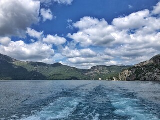 May 18, 2021, Antalya province, Turkey. Green canyon, rest in the mountains, beautiful view of nature