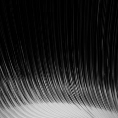 black macro riffled surface 3d-rendering 3d-illustration abstract art 