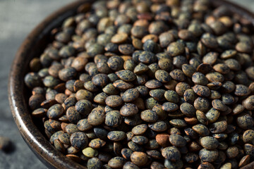 Raw Black Organic Lentils