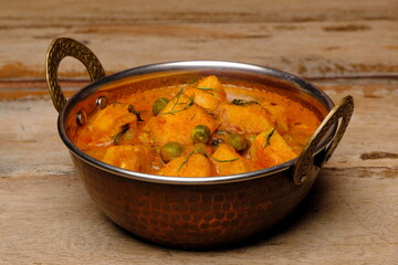 Indian style cottage cheese dish or curry