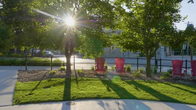 Early Morning Small Village Summer