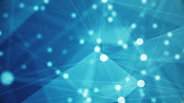 4K Network technology and plexus background(loopable)