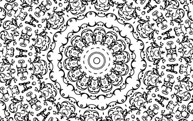 Unique mandala design. Abstract kaleidoscope background
