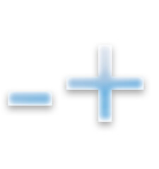 Obraz premium mathematical subtraction and addition typographic symbol filled with an image of clouds on a transparent background..