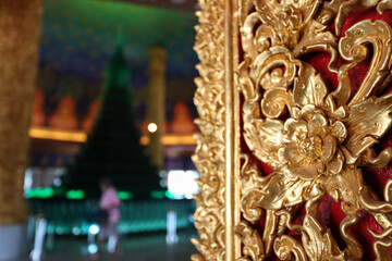 Interior architecture of the Phrarathchamongkhon Stupa.