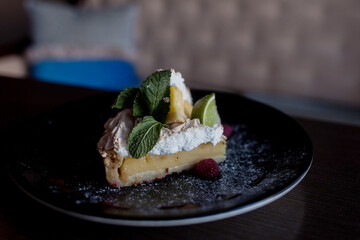 Piece of cake with lime
