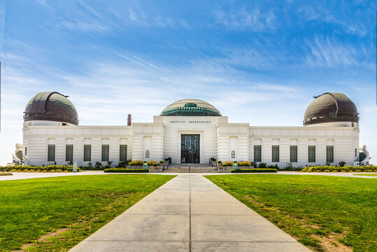The Griffith Observatory in Los Angeles on Mount Hollywood
