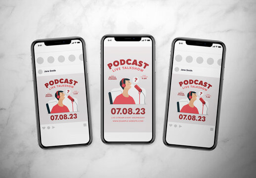 Live Talkshow Podcast Social Media