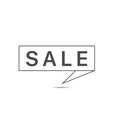 Simple Sale promo vector outline sticker
