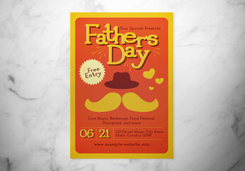 Retro Father's Day Flyer