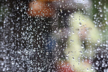 rain drops on window
