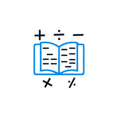 creative bookkeeping colorful icon