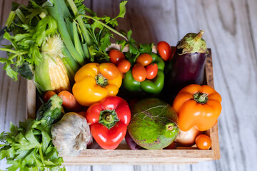 verduras frescas para cocinar sano!!! - obrazy, fototapety, plakaty