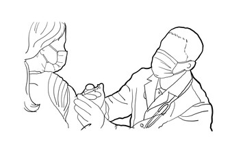 people is getting vaccine to against covid-19 pandemic in the country.