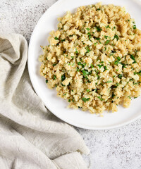 Roasted cauliflower rice