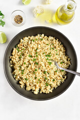 Roasted cauliflower rice