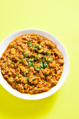Keema curry in bowl