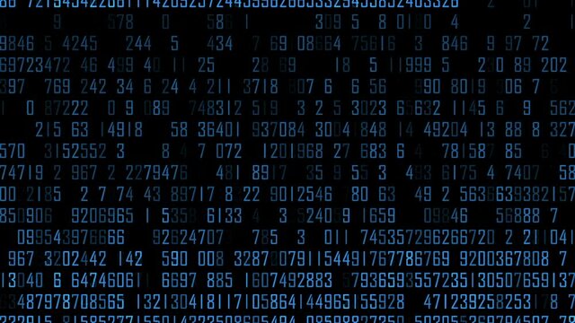 Digital number code - Technology background - code background